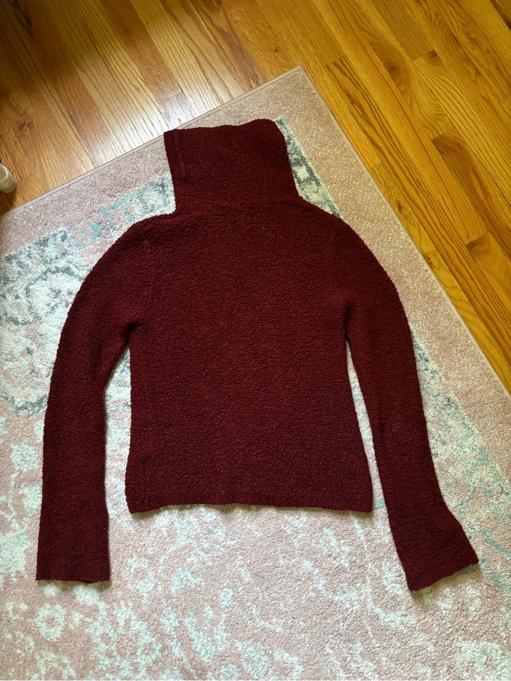 J. Crew Women's Burgundy Turtleneck Sweater 2000s